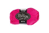 Luovat leikit - Creativ Company Cotton yarn Size 8/8 L: 80-85 M Pink - 50gr. - 461230