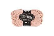 Luovat leikit - Creativ Company Cotton yarn Size 8/8 L: 80-85 M Beige - 50gr. - 461160