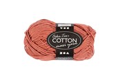 Luovat leikit - Creativ Company Cotton yarn Size 8/8 L: 80-85 M Terracotta - 50gr. - 461130