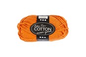 Luovat leikit - Creativ Company Cotton yarn Size 8/8 L: 80-85 M Orange - 50gr. - 461090