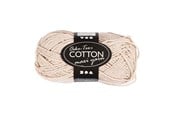 Luovat leikit - Creativ Company Cotton yarn Size 8/8 L: 80-85 M Sand color - 50gr. - 461050