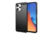 Puhelin - Kannet ja kotelot - Hurtel Flexible Carbon Pattern Case for Xiaomi Redmi 12 Carbon Case - Black - 5907769357923