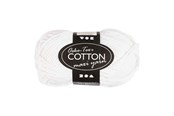 Luovat leikit - Creativ Company Cotton yarn Size 8/8 L: 80-85 M White - 50gr. - 461020