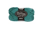 Luovat leikit - Creativ Company Cotton yarn Size 8/8 L: 80-85 M Petrol - 50gr. - 461010