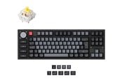 Näppäimistöt - Keychron Q3 Pro - Special Edition - keyboard - QMK/VIA custom mechanical fully assembled knob TKL - QWERTY - Nordic - carbon black Input Device - Näppäimistö - Pohjoismainen - Harmaa - Q3P-M4-BO
