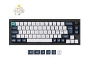 Näppäimistöt - Keychron Q2 Max - keyboard - QMK/VIA custom mechanical ISO layout collection - 65% - QWERTY - Nordic - carbon black Input Device - Näppäimistö - Pohjoismainen - Valkoinen - Q2M-M4-BO