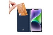Puhelin - Kannet ja kotelot - Dux Ducis iPhone 15 Plus Flip Case and Wallet Skin Pro - Blue - 6934913025390
