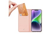 Puhelin - Kannet ja kotelot - Dux Ducis iPhone 15 Plus Case Cover with Flip and Wallet  Skin Pro - Pink - 6934913025406