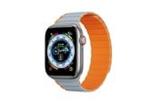 Smartwatch - Lisävarusteet - Dux Ducis Apple Watch SE 9 8 7 6 5 4 3 2 1 (41 40 38 mm)  Strap (LD Version) - Gray-Orange - 6934913027868