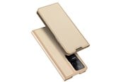 Puhelin - Kannet ja kotelot - Dux Ducis Skin Pro Holster Case Flip Cover Xiaomi Poco F4 5G Gold - 6934913035290