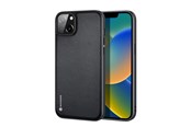Puhelin - Kannet ja kotelot - Dux Ducis Fino Case Cover Covered With Nylon Material iPhone 14 Plus Black - 6934913036822