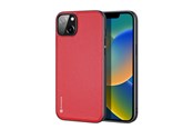 Puhelin - Kannet ja kotelot - Dux Ducis Fino Case Cover Covered With Nylon Material iPhone 14 Plus Red - 6934913036846