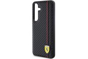 Puhelin - Kannet ja kotelot - Ferrari Carbon Printed Line Case for Samsung Galaxy S24 - Black - 3666339242442
