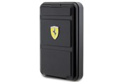Puhelin - Adapterit & Laturit - Ferrari Metal Logo MagSafe Inductive Power Bank 15W 10000 mAh with Stand Function - Black - 3666339170349
