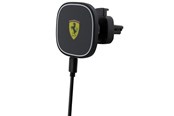Puhelin - Adapterit & Laturit - Ferrari 2023 Collection MagSafe Inductive 15W Car Charger for Air Vent - Black - 3666339170318