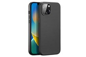 Puhelin - Kannet ja kotelot - Dux Ducis Grit Leather Case for iPhone 14 Plus Elegant Faux Leather Case (MagSafe Compatible) Black - 6934913036945