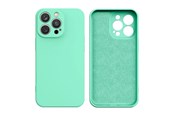 Puhelin - Kannet ja kotelot - Hurtel Silicone Case for Samsung Galaxy A14 5G / Galaxy A14 Silicone Cover Mint Green - 9145576273111