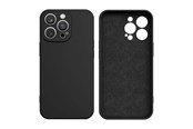 Puhelin - Kannet ja kotelot - Hurtel Silicone Case for Samsung Galaxy A14 5G / Galaxy A14 Silicone Cover Black - 9145576273098
