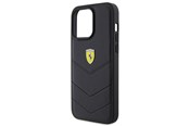 Puhelin - Kannet ja kotelot - Ferrari Quilted Metal Logo Case for iPhone 15 Pro Max - Black - 3666339171063