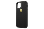 Puhelin - Kannet ja kotelot - Ferrari On Track Perforated Case for iPhone 12 Pro Max - Black - 3700740479643