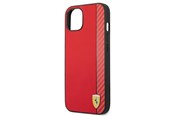 Puhelin - Kannet ja kotelot - Ferrari On Track Carbon Stripe Case for iPhone 13 mini - Red - 3666339026479