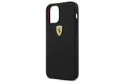 Puhelin - Kannet ja kotelot - Ferrari On Track Silicone Case for iPhone 12 mini - Black - 3700740483466