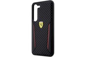 Puhelin - Kannet ja kotelot - Ferrari Carbon Contrast Edges Case for Samsung Galaxy S23+ - Black - 3666339114619