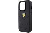 Puhelin - Kannet ja kotelot - Ferrari Quilted Metal Logo iPhone 15 Pro Case - Black - 3666339171056
