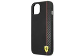 Puhelin - Kannet ja kotelot - Ferrari Carbon Case for iPhone 14 Plus - Black - 3666339063931
