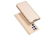 Puhelin - Kannet ja kotelot - Dux Ducis Skin Pro Holster Case Flip Cover Samsung Galaxy S22 Ultra Gold - 6934913044117
