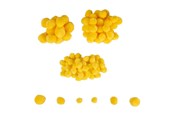 Luovat leikit - Colorations - Mini Pompoms Yellow 100pcs. - CH3POMYE