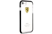 Puhelin - Kannet ja kotelot - Ferrari Shockproof Case for iPhone 7 / 8 / SE 2020 / SE 2022 - Transparent Black - 3700740388457