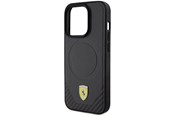 Puhelin - Kannet ja kotelot - Ferrari Carbon Metal Logo MagSafe Case for iPhone 15 Pro - Black - 3666339171087