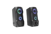 Kaiuttimet - PC - White Shark FLOW Loudspeaker - 2.0 kanava - musta - FLOW