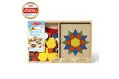 Puulelut - Melissa & Doug Wooden Pattern Blocks and Boards - 6073147