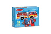 Palapelit - Melissa & Doug 24 Pcs Floor Puzzle Giant Fire Engine Lattia - 6073517