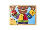 Puulelut - Melissa & Doug Wooden Basic Skills Puzzle Board - 6074868
