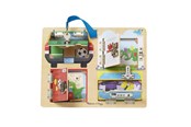 Puulelut - Melissa & Doug Wooden Activity Board Lock And Latch - 6073552