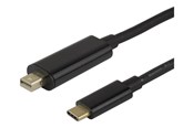 Näyttökaapeli - Deltaco - DisplayPort cable - USB-C to Mini DisplayPort - 1 m - USBC-DP100M