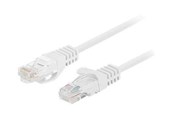 Verkkokaapelit - Lanberg patch cable - 1 m - white RAL 9010 - Valkoinen - 1m - PCU6-10CC-0100-W