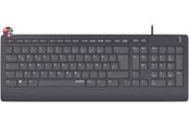 Näppäimistöt - Speed-Link HI-GENIC Antibacterial Keyboard - Näppäimistö - Pohjoismainen - Musta - SL-640009-BK-NC