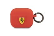 Puhelin - Kannet ja kotelot - Ferrari Silicone Case for AirPods 3 - Red - 3666339009625