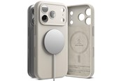 Puhelin - Kannet ja kotelot - Ringke Silicone Magnetic MagSafe Case for iPhone 17 Pro - Beige - 8800328811164