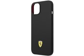 Puhelin - Kannet ja kotelot - Ferrari Silicone Metal Logo Case for iPhone 14 Plus - Black - 3666339063214