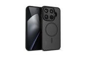 Puhelin - Kannet ja kotelot - CRONG Hybrid Matte Magnetic - Xiaomi 15T Pro MagSafe Case (Black) - CRGHMMXM15TPBLK