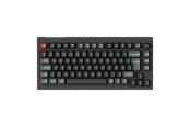 Näppäimistöt - Keychron V1 Ultra 75% 8K Wireless Tri-Mode - POM Brown - Pelinäppäimistö - ilman numpadia - Pohjoismainen - Musta - V1U-D3-BO