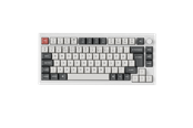 Näppäimistöt - Keychron Q1 Ultra 75% 8K Wireless Tri-Mode - POM Red - Pelinäppäimistö - ilman numpadia - Pohjoismainen - Valkoinen - Q1U-P1-BO
