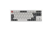 Näppäimistöt - Keychron Q3 Ultra 80% 8K Wireless Tri-Mode - POM Red - Pelinäppäimistö - ilman numpadia - Pohjoismainen - Valkoinen - Q3U-P1-BO
