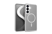 Puhelin - Kannet ja kotelot - CRONG Hybrid Matte Magnetic - MagSafe Case for Samsung Galaxy S26 (Gray) - CRGHMMSGS26LGR