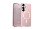 Puhelin - Kannet ja kotelot - CRONG Hybrid Matte Magnetic - MagSafe Case for Samsung Galaxy S25 (Pink) - CRGHMMSGS25PNK